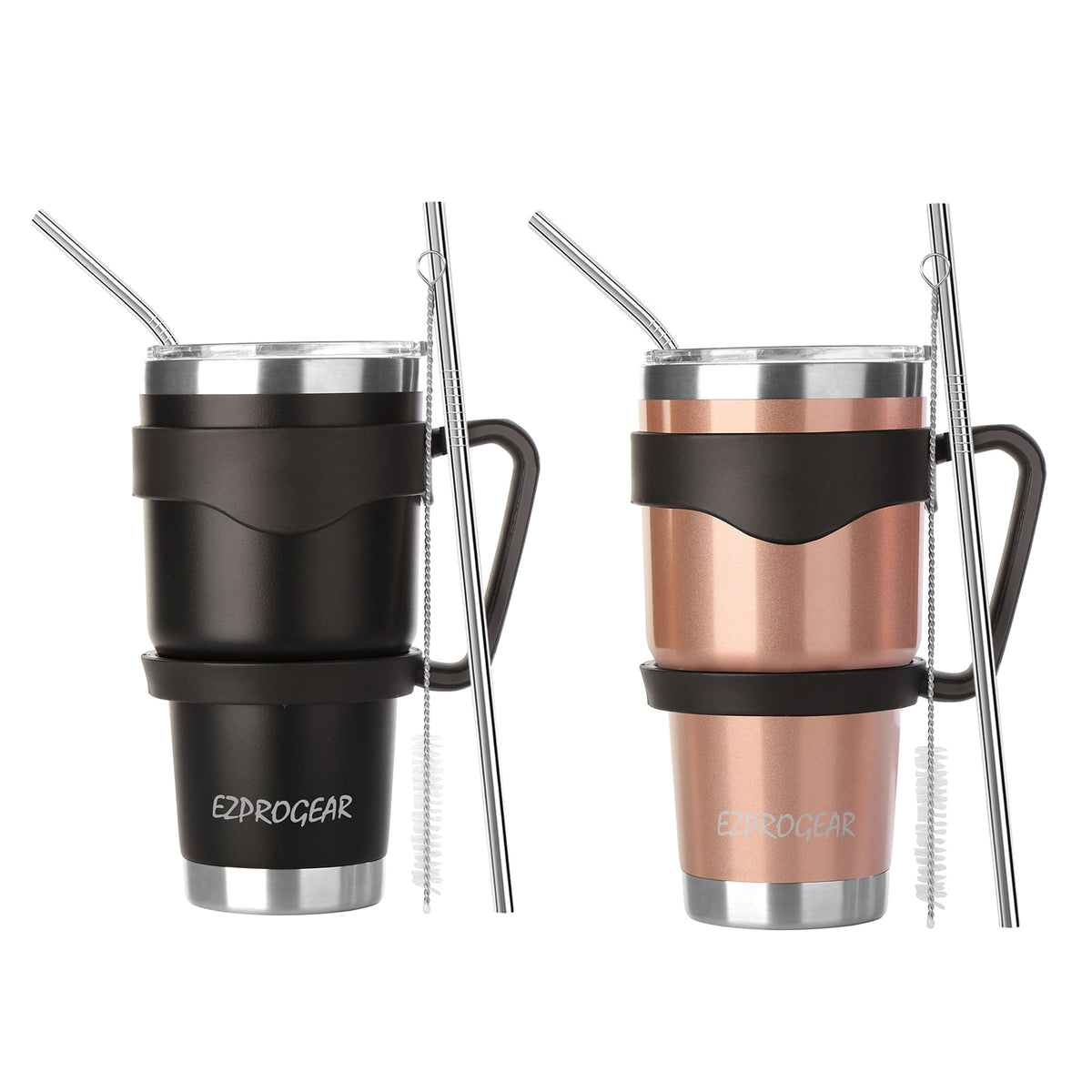 Ezprogear 30 oz 2 Pack Stainless Steel Tumbler Double Wall Travel