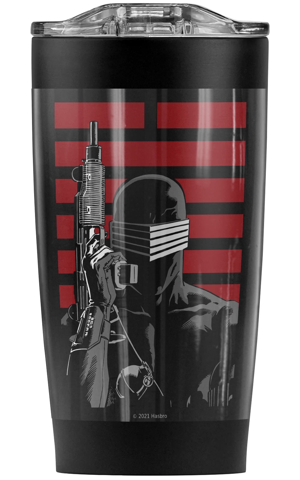 G.I. Joe/Snake Eyes Ninja Stainless Steel Tumbler 20 oz Coffee Travel Mug/Cup, Vacuum Insulated & Double Wall with Leakproof 
