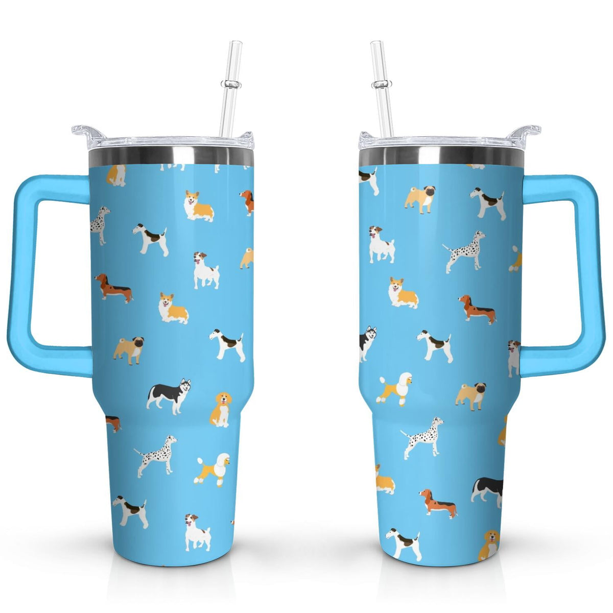 Gift for Dog Lovers Cute Dog Tumbler for Women - 40oz