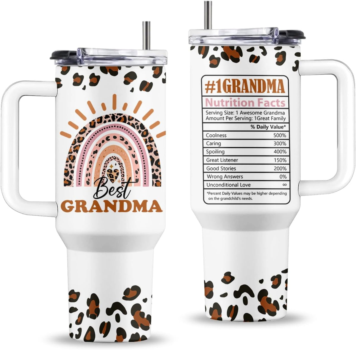 30oz Fall Pumpkin Flip Tumbler with Handle lid and Straw,Fall Coffee