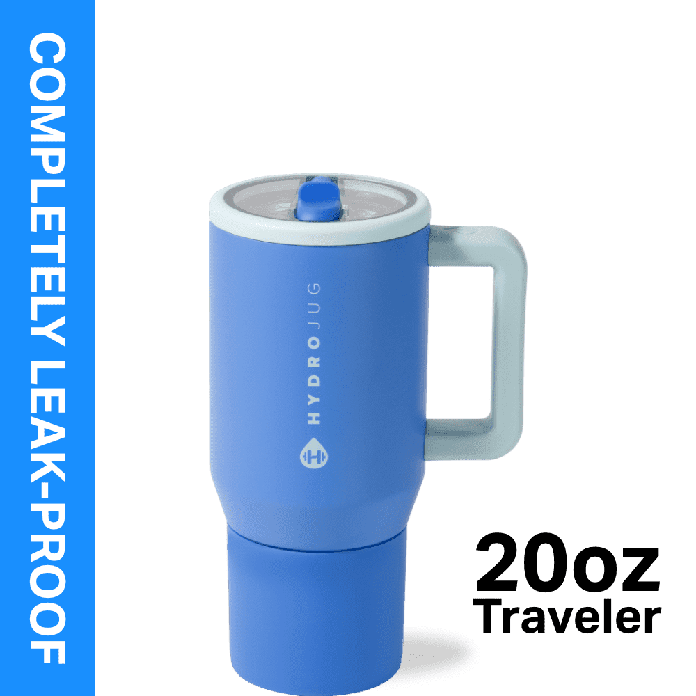 HydroJug Traveler 20 oz Water Bottle, Stainless Steel Insulated Tumbler