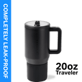 HydroJug Traveler 20 oz Water Bottle, Stainless Steel Insulated Tumbler