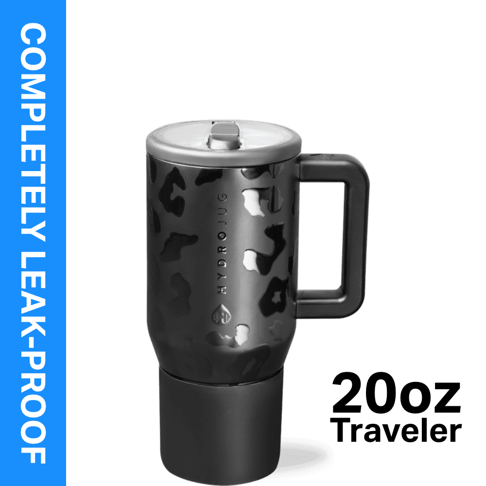 HydroJug Traveler 20 oz Water Bottle, Stainless Steel Insulated Tumbler