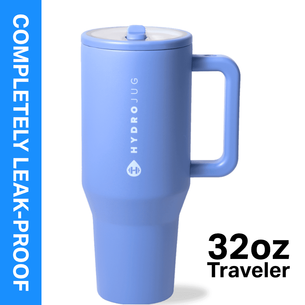 HydroJug Traveler 32 oz Water Bottle, Stainless Steel Insulated Tumbler