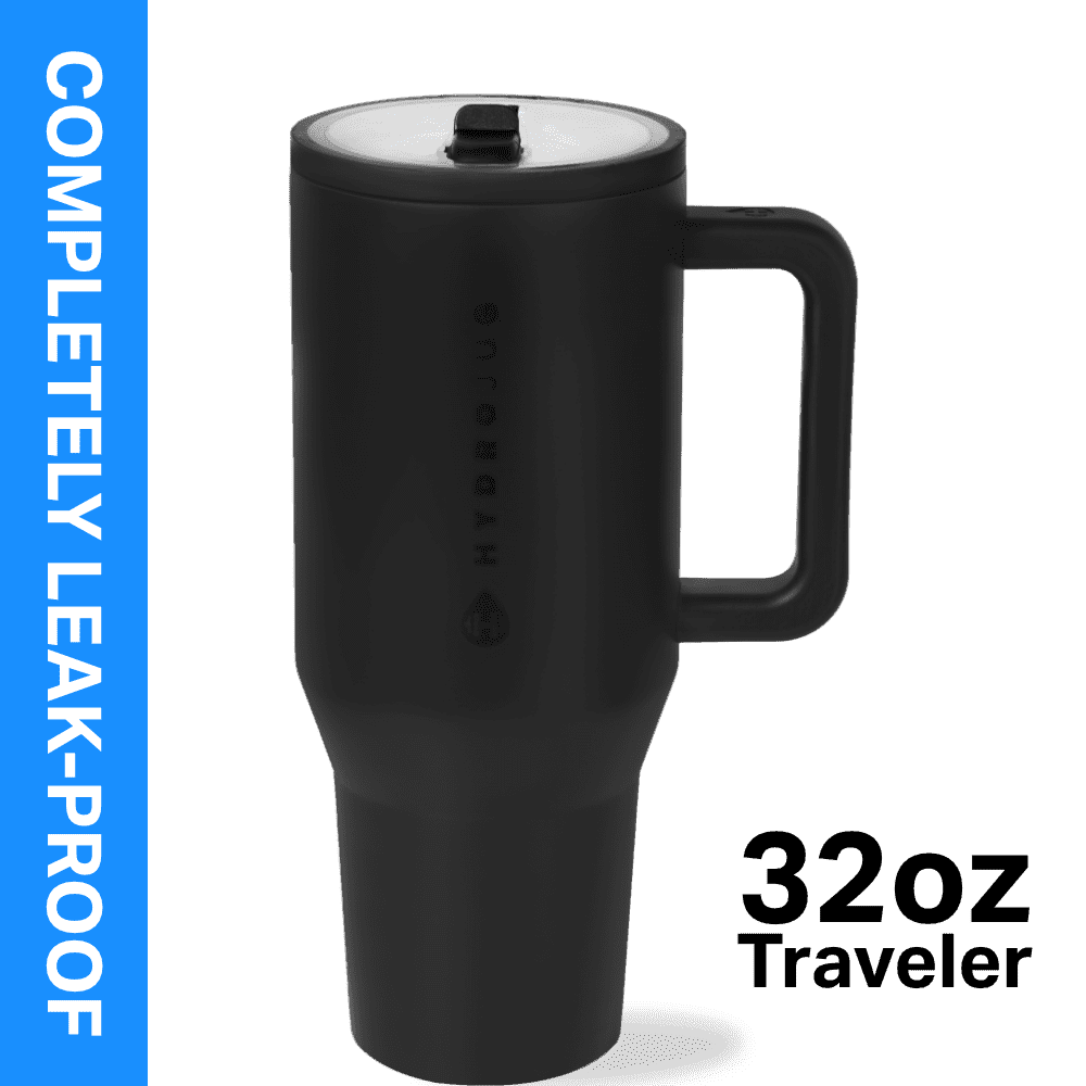 HydroJug Traveler 32 oz Water Bottle, Stainless Steel Insulated Tumbler