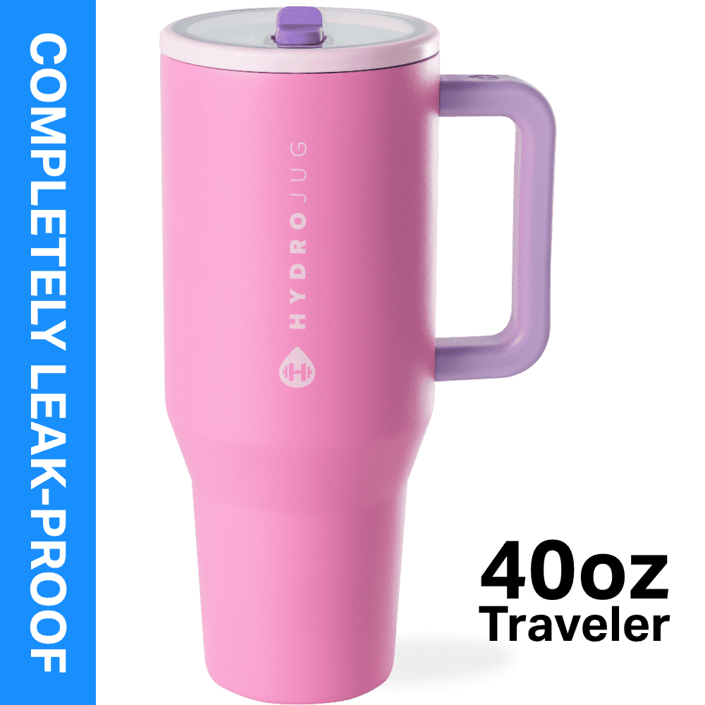 HydroJug Traveler 40 oz Water Bottle, Stainless Steel Insulated Tumbler