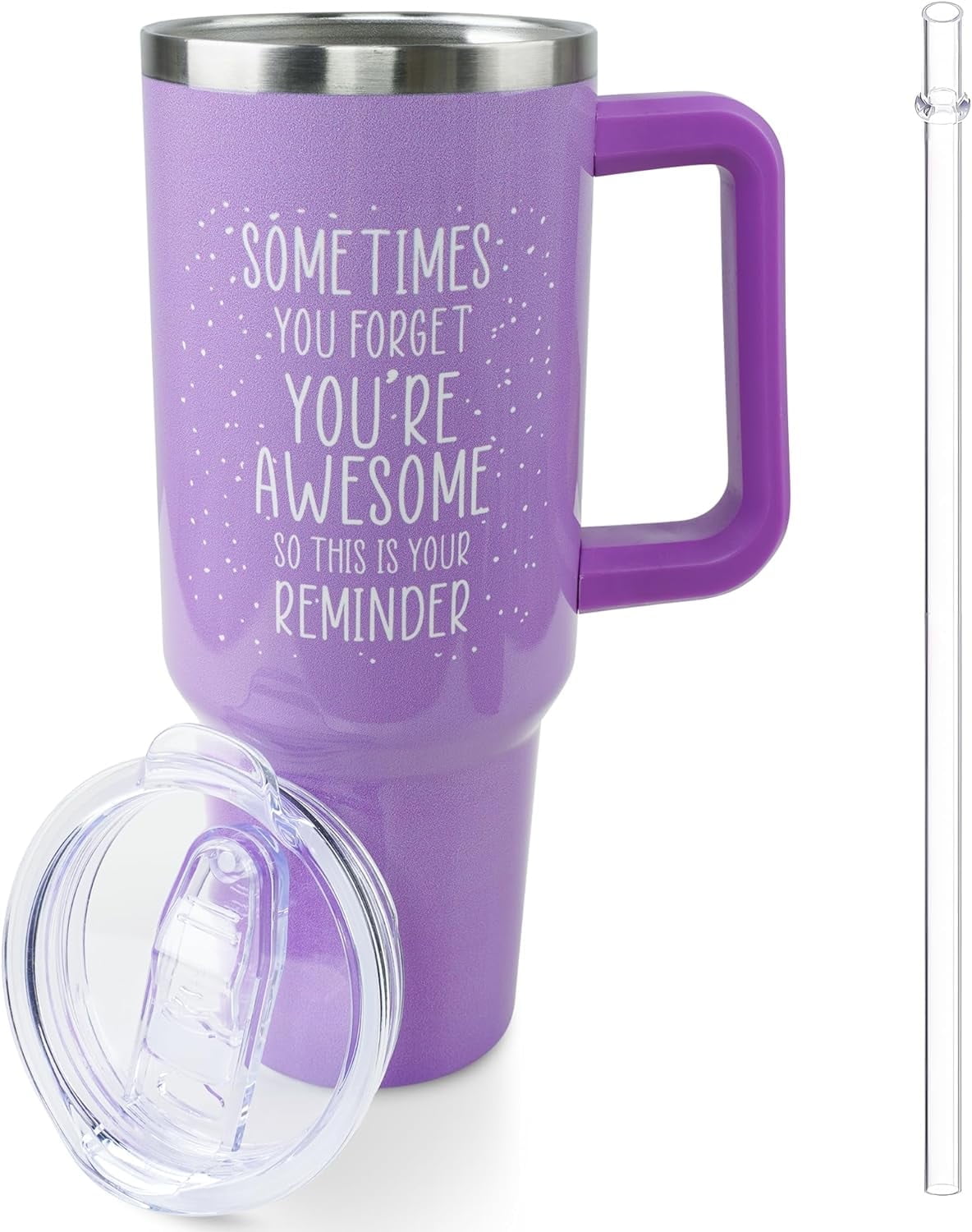 Inspirational Gifts for Women, Birthday Gifts for Mom Women Best Friend Her, 40 oz Tumbler with Handle and Straw, Christmas,V