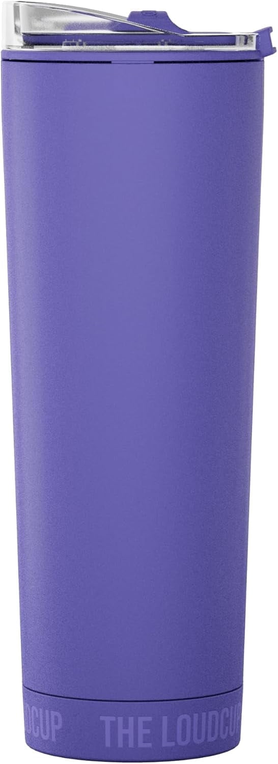 Loud Cup 23 oz Tumbler + Stadium Horn with Slide-Close Lid (Royal Purple) - Double-WallCup Reusable Water Bottle Coffee Trave