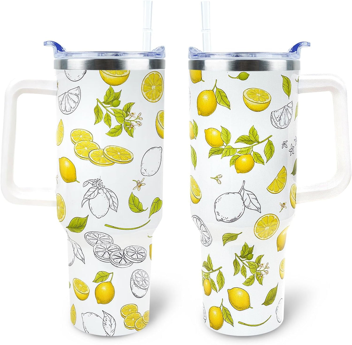 Mom Tumbler 40 oz Tumbler with Handle and Straw Lid Leak