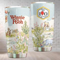 [NO STRAW] Winnie The Pooh And Friends Anniversary Tumbler 20Oz 30Oz, cartoon Pooh Cup, cartoonland Tumbler, cartoon Pooh Bea