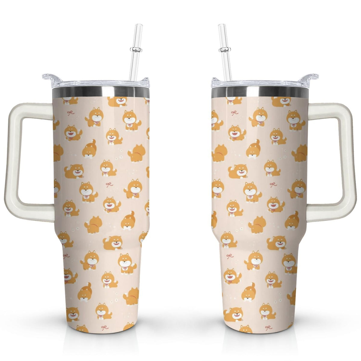 Gift for Dog Lovers Cute Dog Tumbler for Women - 40oz