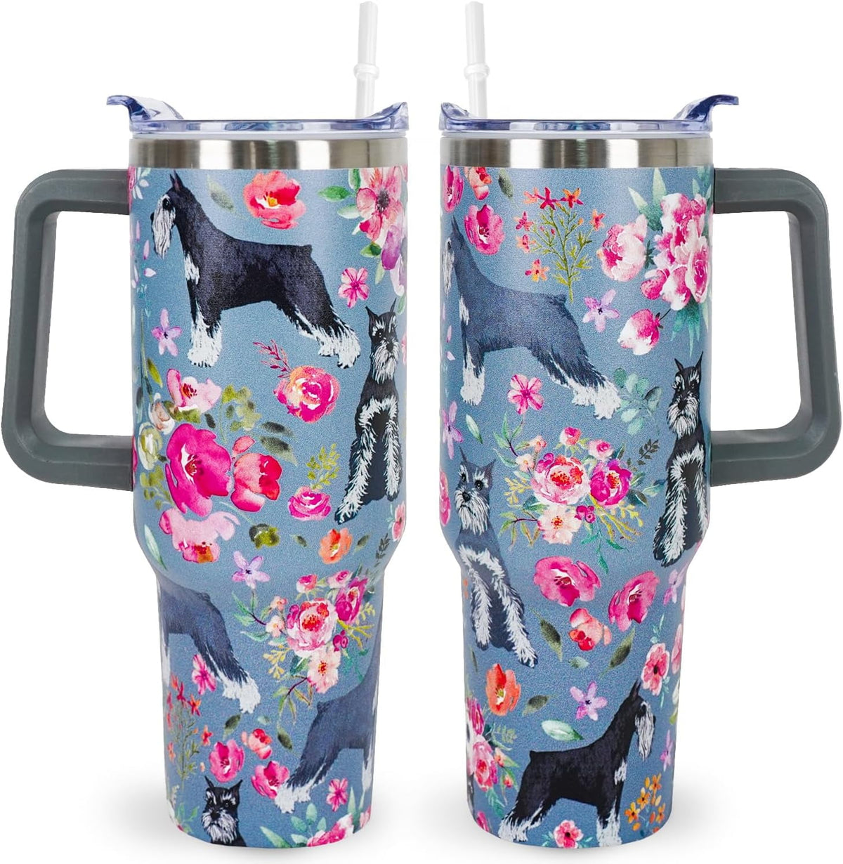 Pitbull Gifts Dog Tumbler Cup for Women Men 40oz Stainless Steel