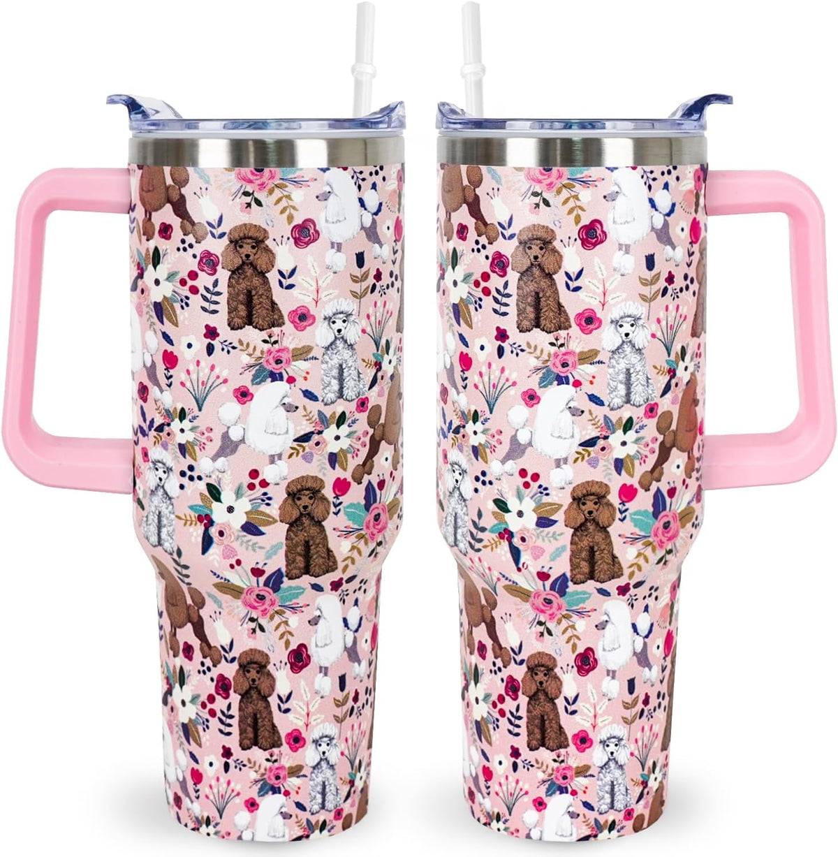 Pitbull Gifts Dog Tumbler Cup for Women Men 40oz Stainless Steel