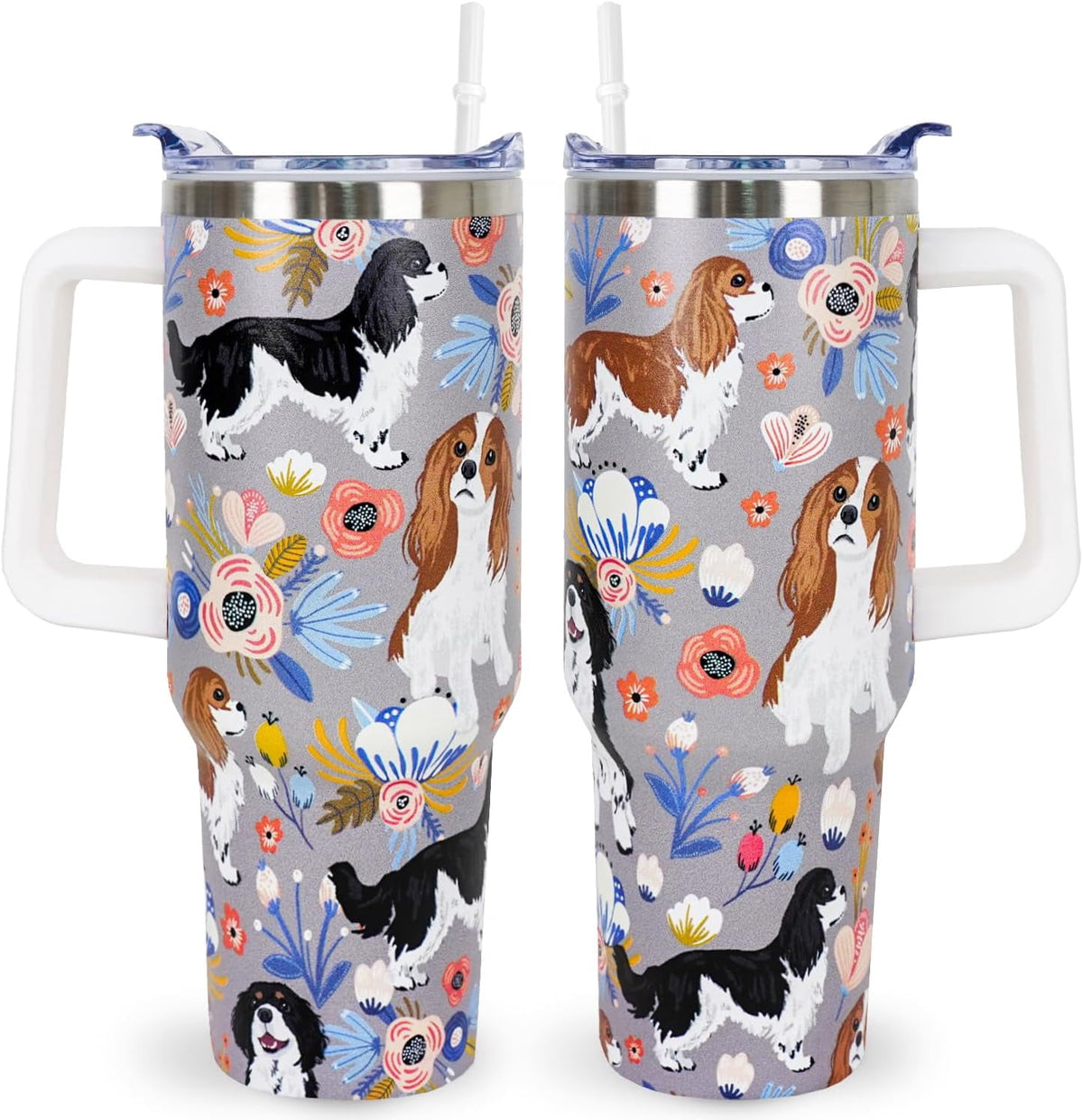 Pitbull Gifts Dog Tumbler Cup for Women Men 40oz Stainless Steel