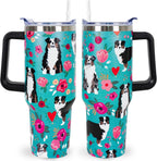 Pitbull Gifts Dog Tumbler Cup for Women Men 40oz Stainless Steel