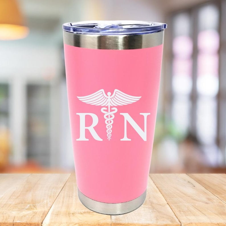 RN Nurse Gifts for Women Men 20 oz Nurse Tumbler Cup, Nurse Practitioner Gifts, Nurses Week Gifts, Christmas Gifts for School