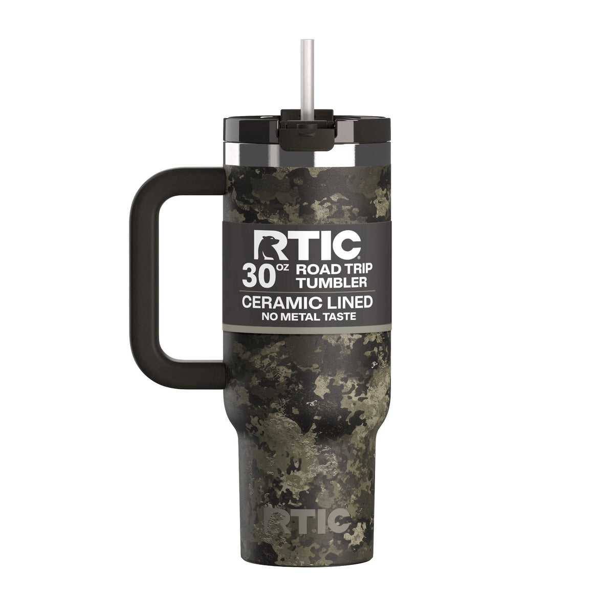 RTIC 30 oz Ceramic Lined Road Trip Tumbler with Handle