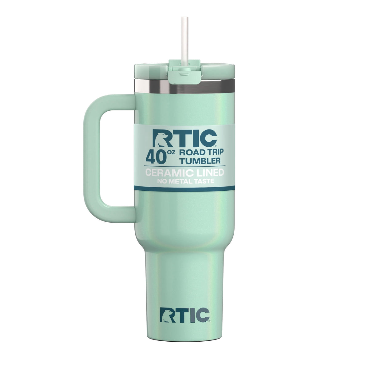 RTIC 40 oz Ceramic Lined Road Trip Tumbler with Handle