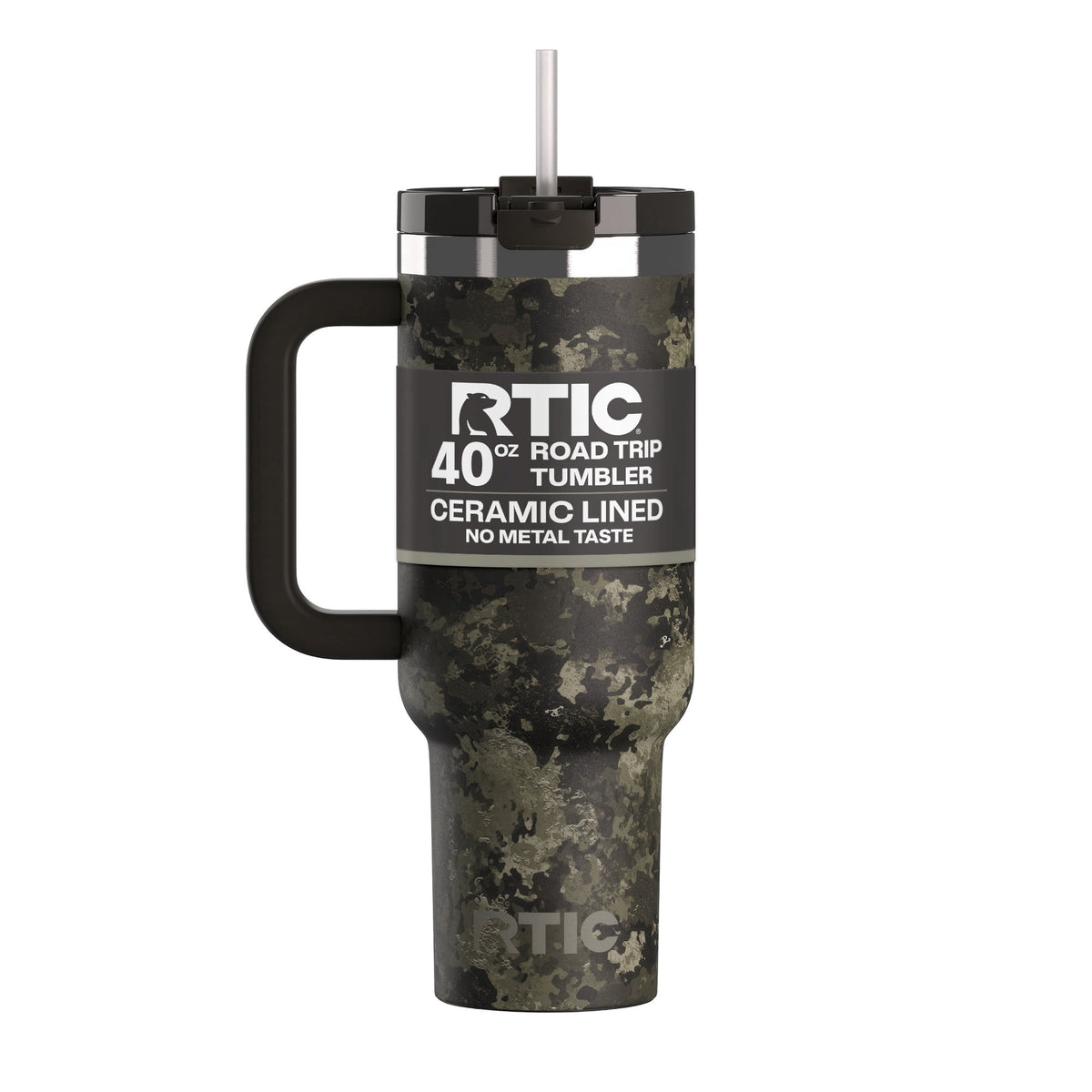 RTIC 40 oz Ceramic Lined Road Trip Tumbler with Handle