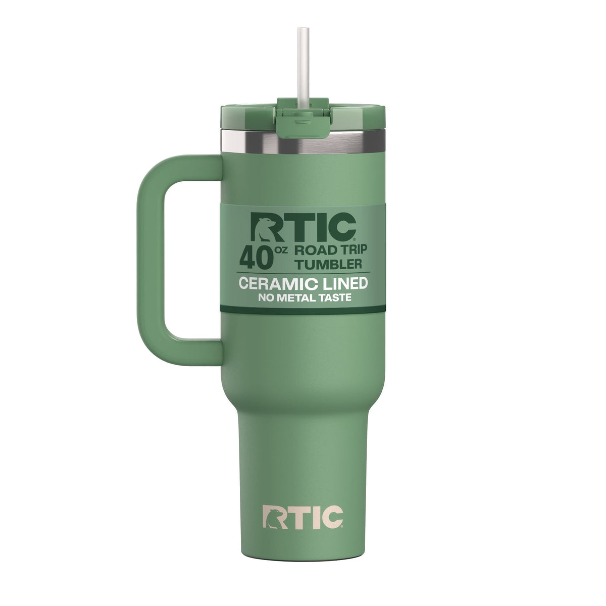 RTIC 40 oz Ceramic Lined Road Trip Tumbler with Handle