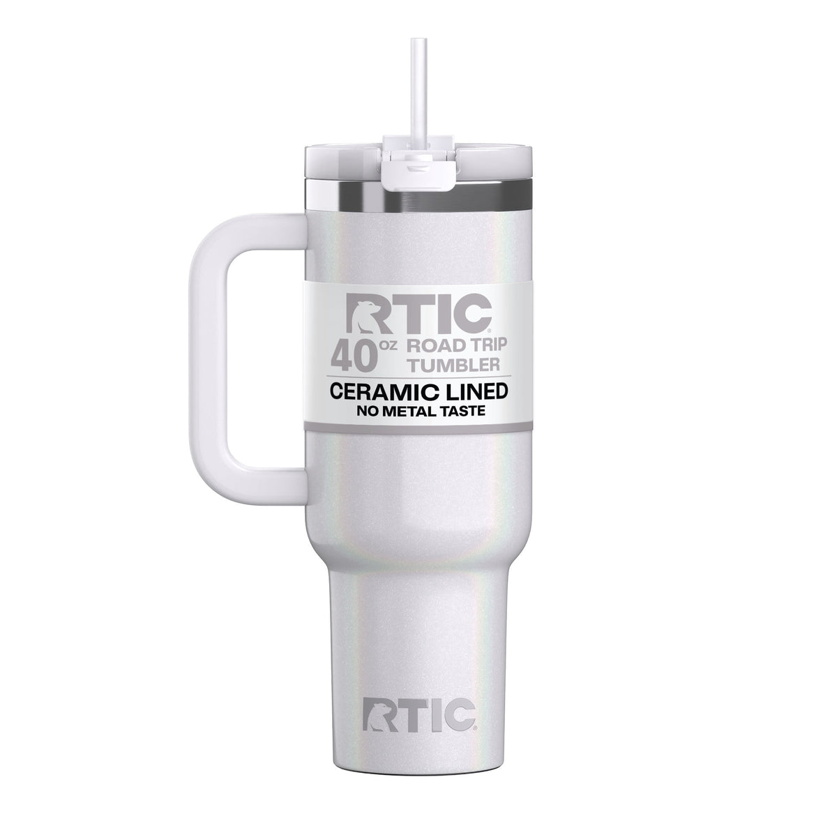 RTIC 40 oz Ceramic Lined Road Trip Tumbler with Handle