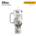 RTIC 40 oz Ceramic Lined Road Trip Tumbler, Leak-Resistant Straw Lid