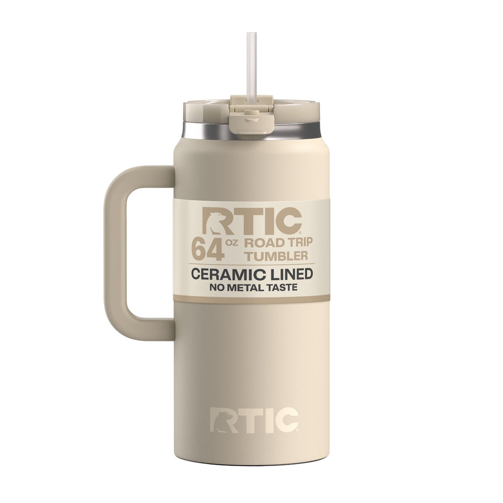 RTIC 64 oz Ceramic Lined Road Trip Tumbler with Handle