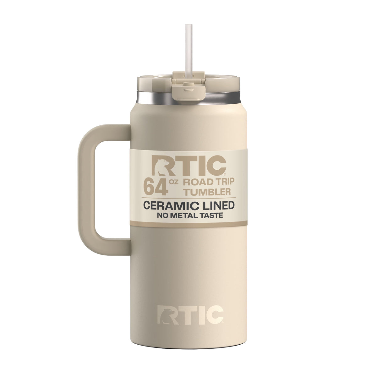 RTIC 64 oz Ceramic Lined Road Trip Tumbler with Handle