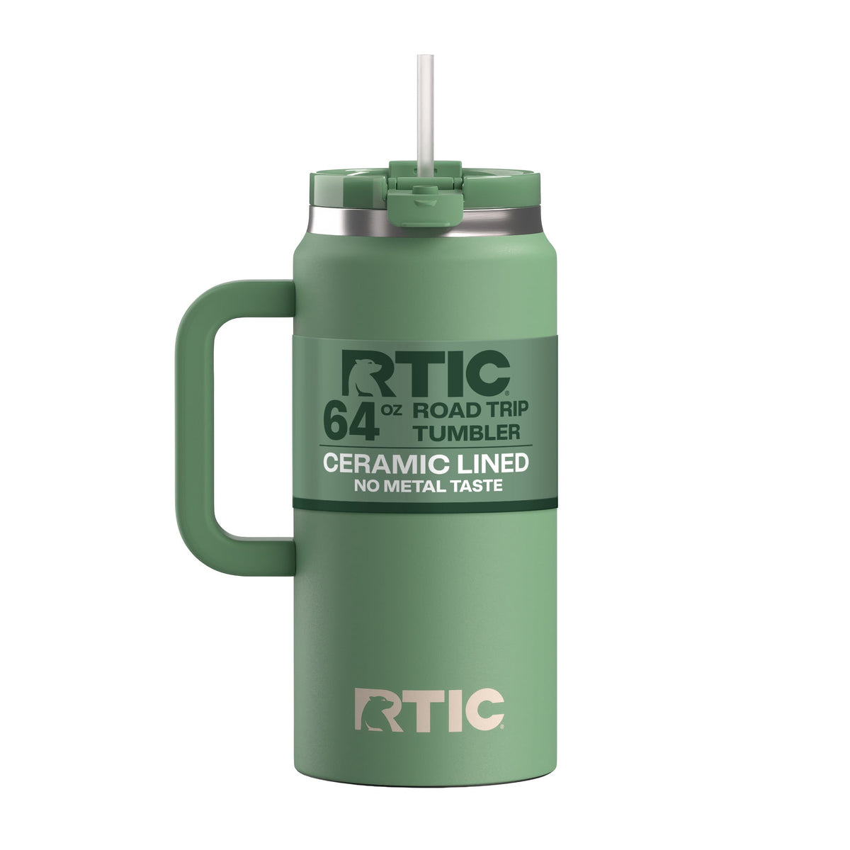 RTIC 64 oz Ceramic Lined Road Trip Tumbler with Handle