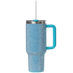STP GOODS Stainless Steel Rhinestone Insulated Tumbler with Handle Lid