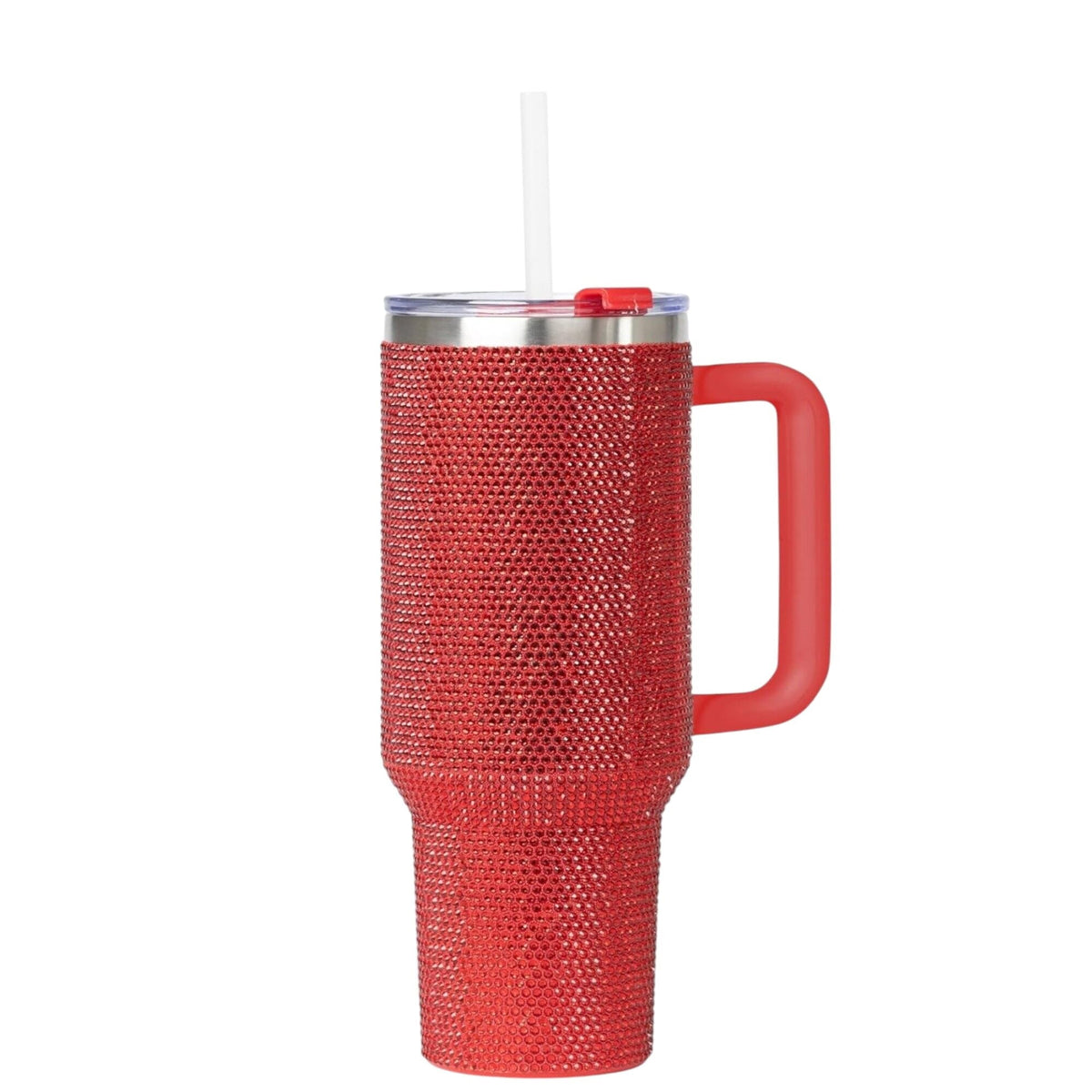 STP GOODS Stainless Steel Rhinestone Insulated Tumbler with Handle Lid