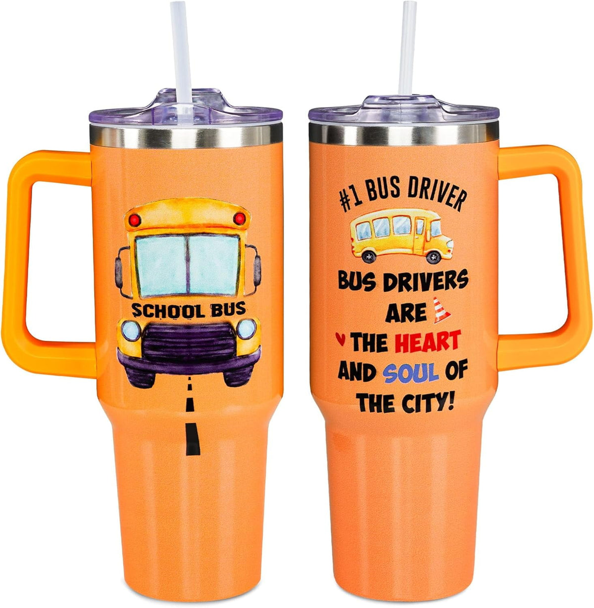 Christmas Gifts for Bus Drivers, School Bus Driver Tumbler 40 OZ