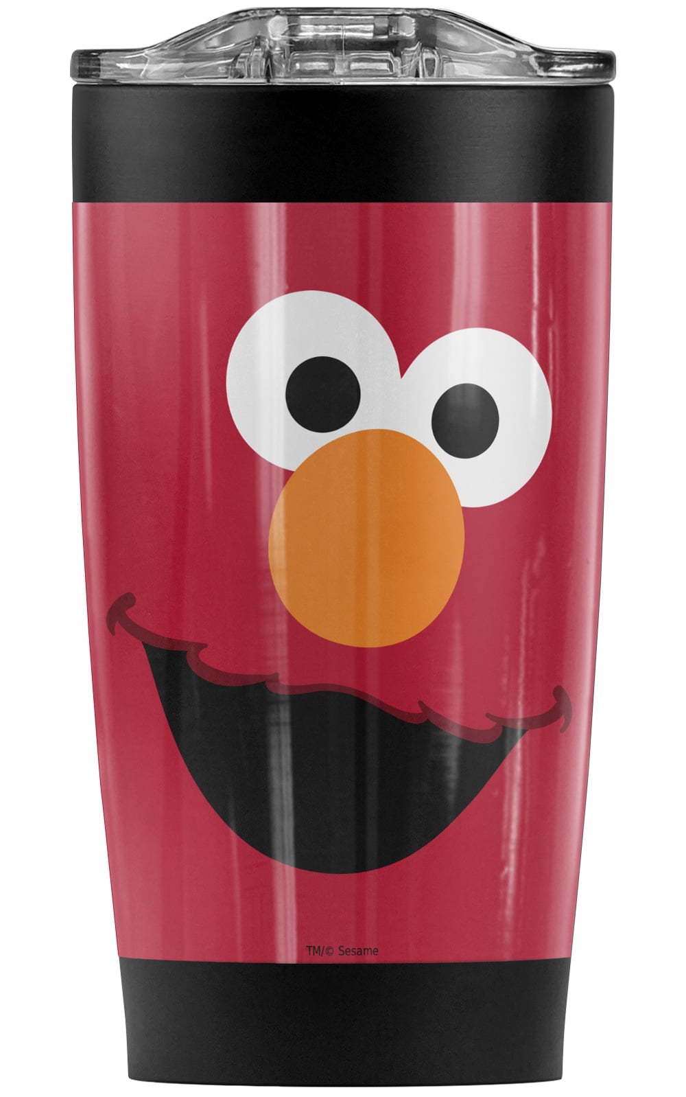 Sesame Street/Elmo Face Stainless Steel Tumbler 20 oz Coffee Travel Mug/Cup, Vacuum Insulated & Double Wall with Leakproof Sl