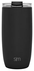 Simple Modern 16oz Voyager Travel Mug Tumbler w/ Clear Flip Lid & Straw - Coffee Cup Vacuum Insulated Flask 18/8 Stainless St