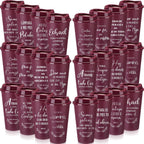 Spanish Bible Verse Tumblers Bulk, 16 oz Reusable Christian Cups with Lids, Plastic Coffee Cups for Church Events, Bible Stud