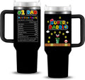 Super Daddio Tumbler 40oz with Handle, Fathers Gifts from Daughter, Son, Kids, Best Dad Gifts, Dad Birthday Gift, Mens Gifts 