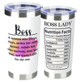 Swig Tumbler-Boss Tumbler - Boss Gifts for Women, Inspirational Boss Lady Tumbler, Funny Boss Day Gifts, Best Christmas or Bi