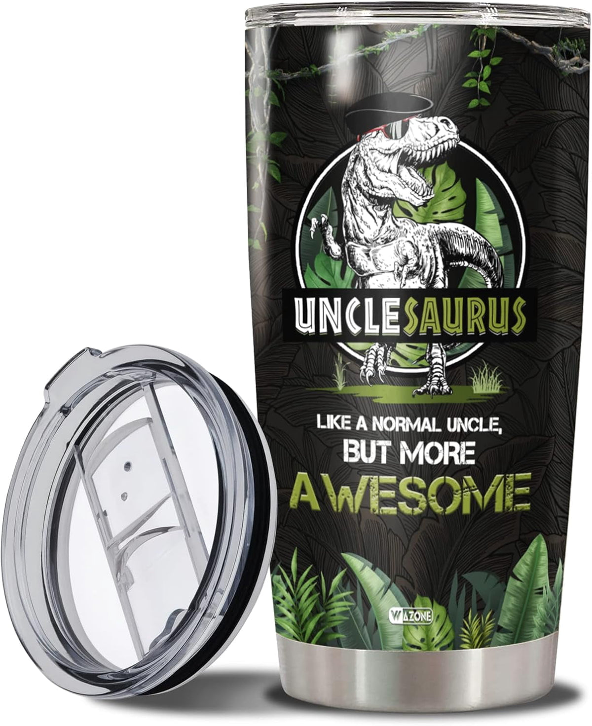 Unclesaurus Tumbler Cup With Lid Travel Mug 20Oz Insulated Stainless Steel Thermos Gift Idea Birthday Christmas Presents For 