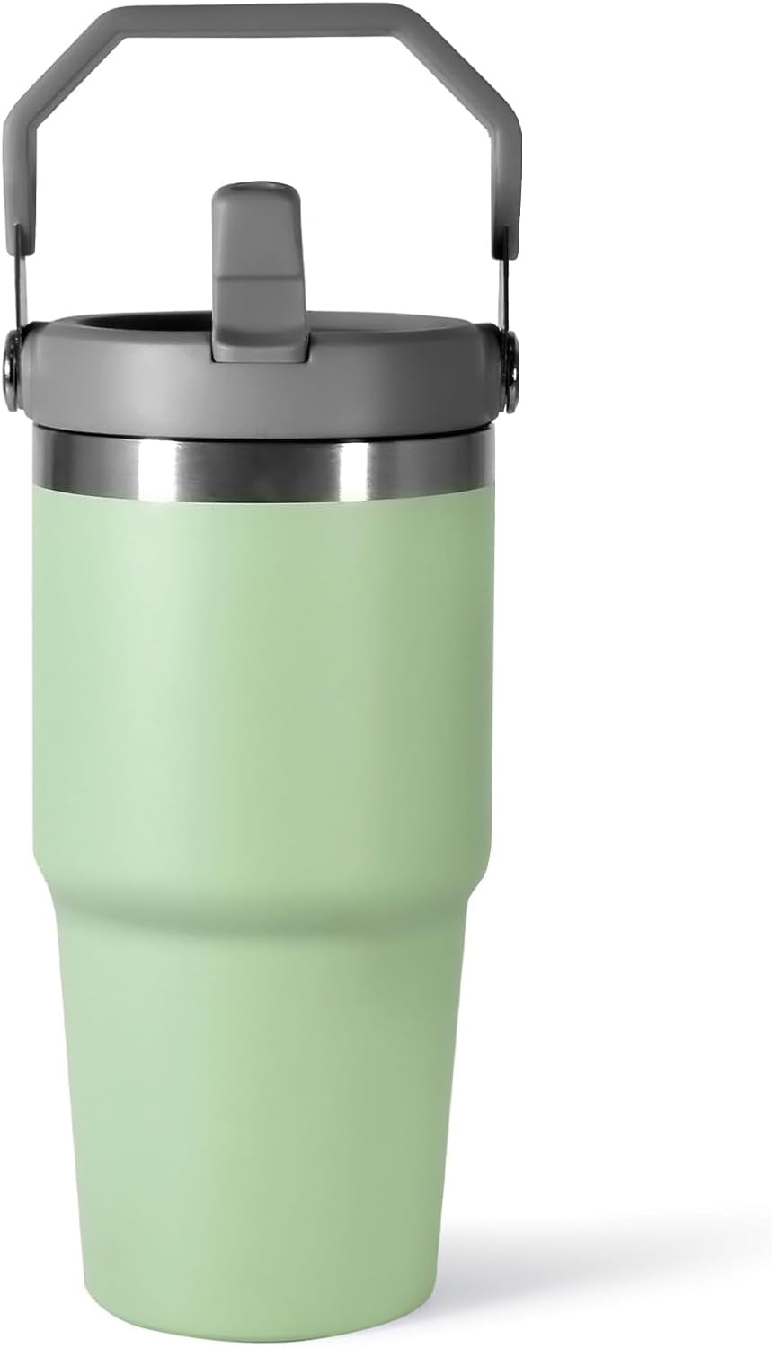 WarmH 20 oz Tumbler with Handle,Insulated Tumbler with Lid and Flip