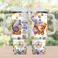 Winnie The Pooh Tumbler 40oz, Pooh 100th Anniversary Tumbler Cup, CARTOON Bear Travel Cup, Pooh And Friends Water Tumbler, Fa