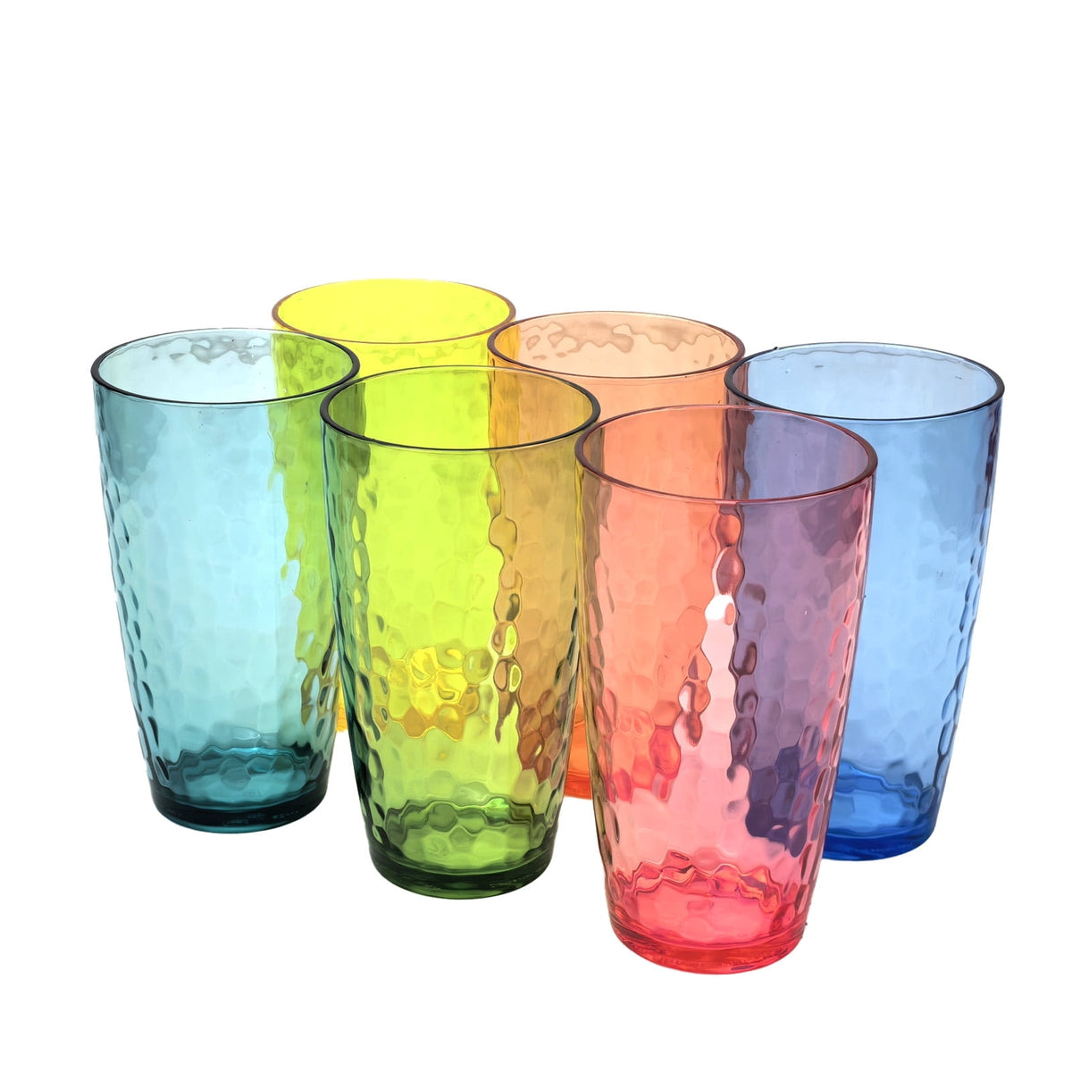 Yalilong 20-Ounce Plastic Tumbler Acrylic Drinking Glasses, Reusable Plastic Cups, Stackable, BPA-Free, Shatter Proof, Dishwa