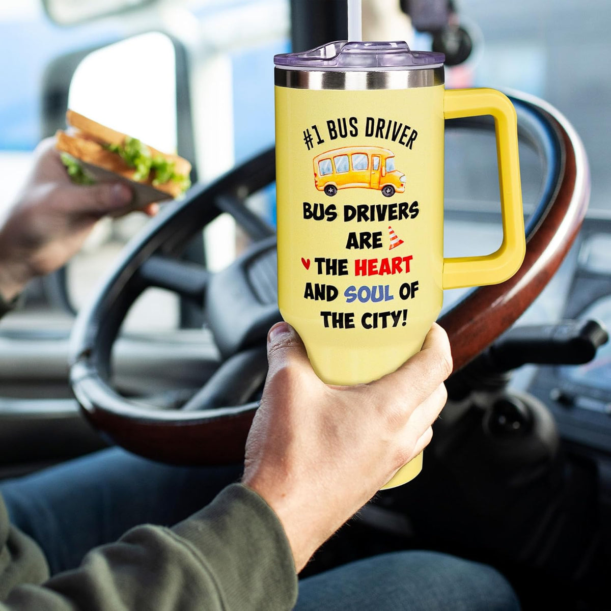 Christmas Gifts for Bus Drivers, School Bus Driver Tumbler 40 OZ, School Bus Driver Gifts, Bus Driver Appreciation Gifts, Bac