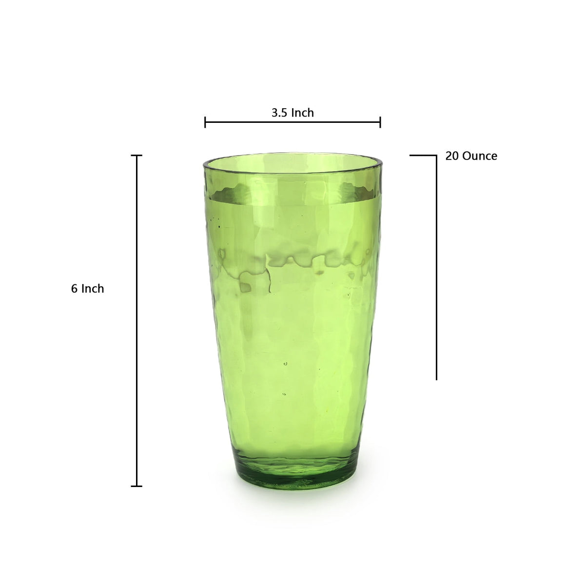 Yalilong 20-Ounce Plastic Tumbler Acrylic Drinking Glasses, Reusable Plastic Cups, Stackable, BPA-Free, Shatter Proof, Dishwa
