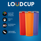 Loud Cup 23 oz Tumbler + Stadium Horn with Slide-Close Lid (Royal Purple) - Double-WallCup Reusable Water Bottle Coffee Trave