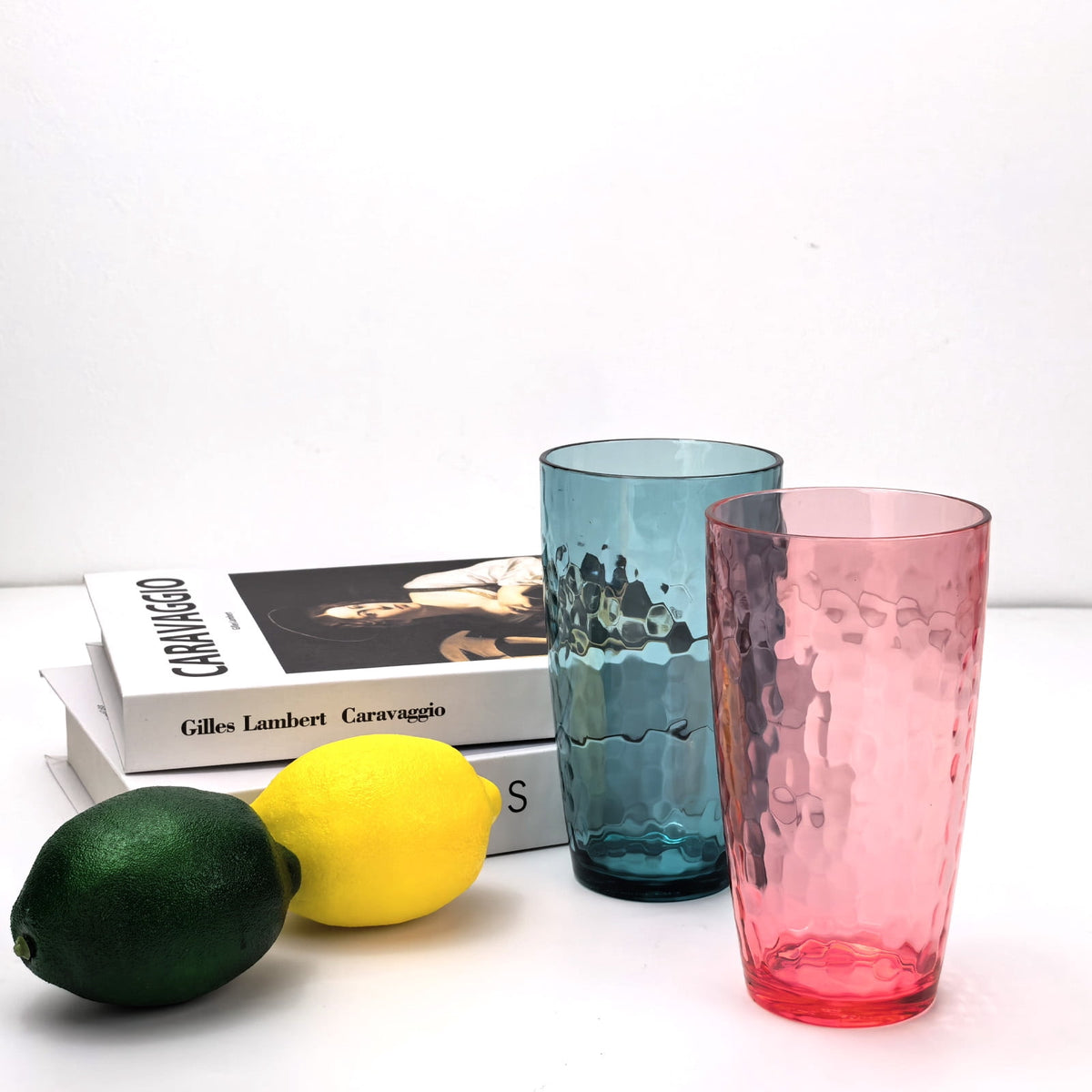 Yalilong 20-Ounce Plastic Tumbler Acrylic Drinking Glasses, Reusable Plastic Cups, Stackable, BPA-Free, Shatter Proof, Dishwa
