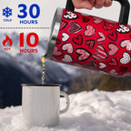 Valentines Day Gifts 40 oz Tumbler with Handle and Straw Lid,Cute Valentine''s Day Gift for Her Women Girlfriend Wife Red Lov