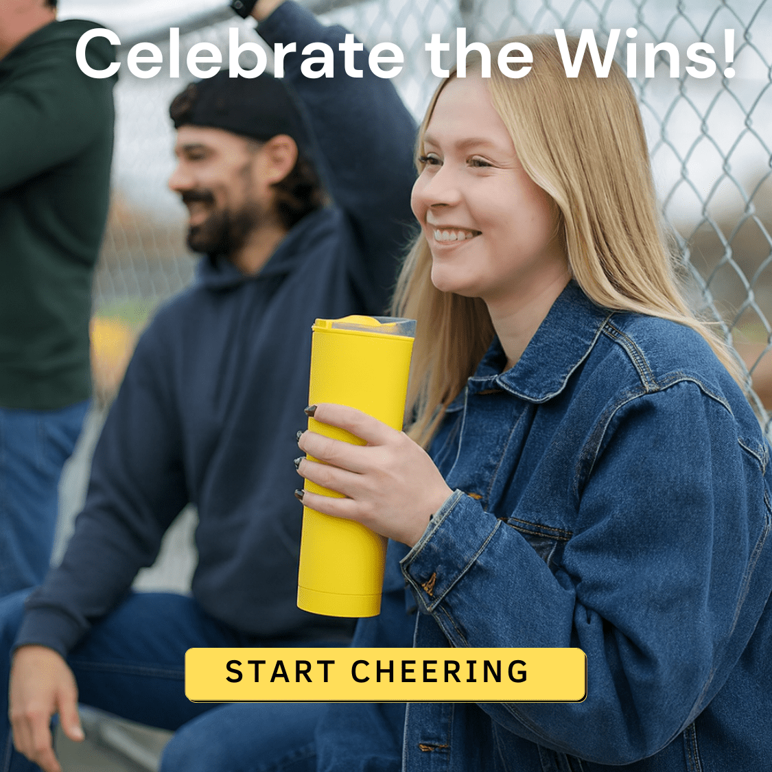 Loud Cup 23 oz Tumbler + Stadium Horn with Slide-Close Lid (Royal Purple) - Double-WallCup Reusable Water Bottle Coffee Trave