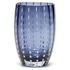 Zafferano Perle Glass Tumbler Set 6 Pieces  Grey Blue