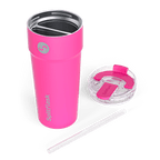Splitflask 2-in-1 Hot & Cold Insulated Tumbler, 30oz Stainless Steel, Leak-Proof, BPA-Free, Dual Chamber, Travel Mug, Fits Cu