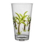 Gourmet Art 2-Piece Palm Tree 24 oz. Acrylic Highball Tumbler, for Indoor and Outdoor and Everyday Use